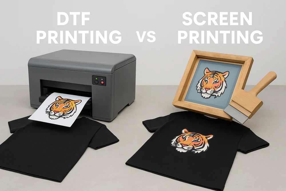 Comparison of DTF and Screen Printing