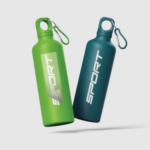 UV Label with water bottle