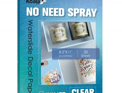 No spray water slide decal paper