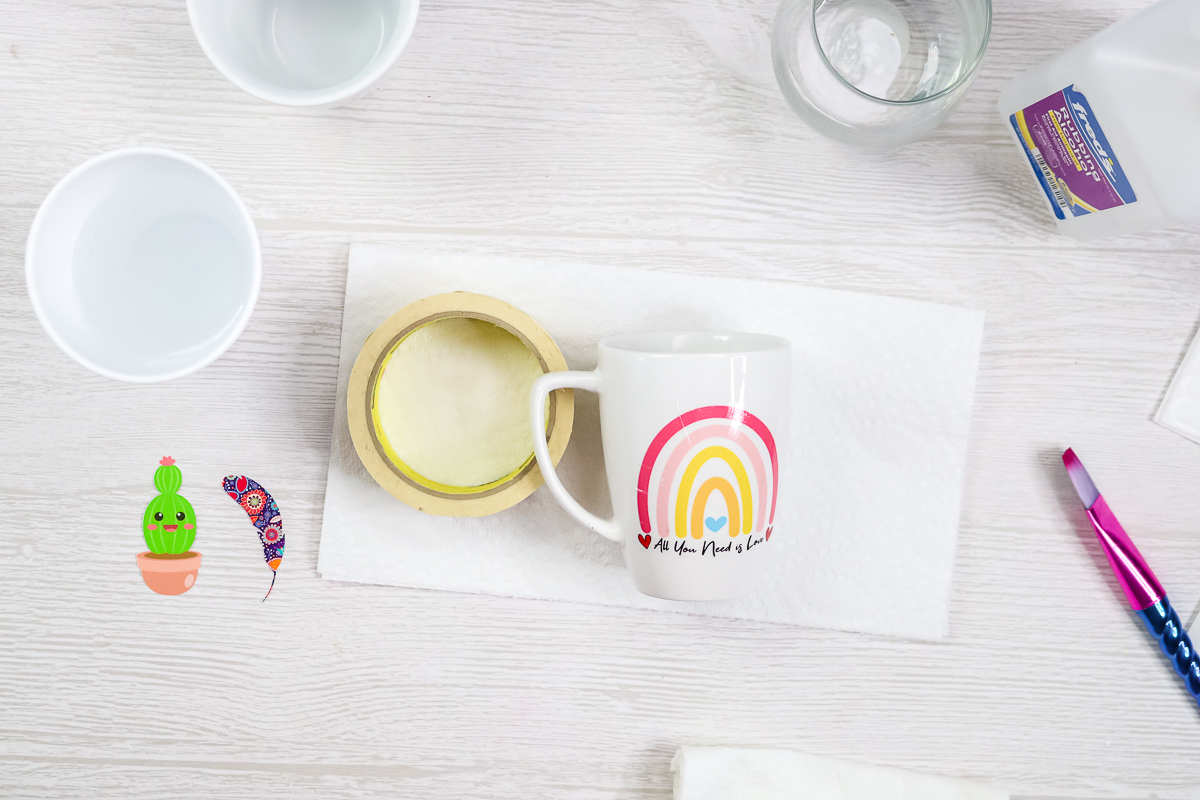 Baking waterslide-decals