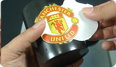 Slide and Position the Sticker
