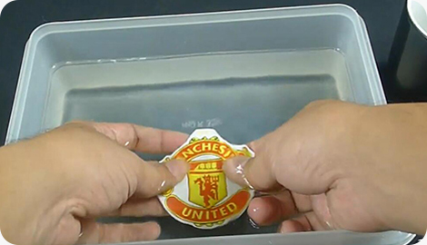 Soak the Sticker in Water