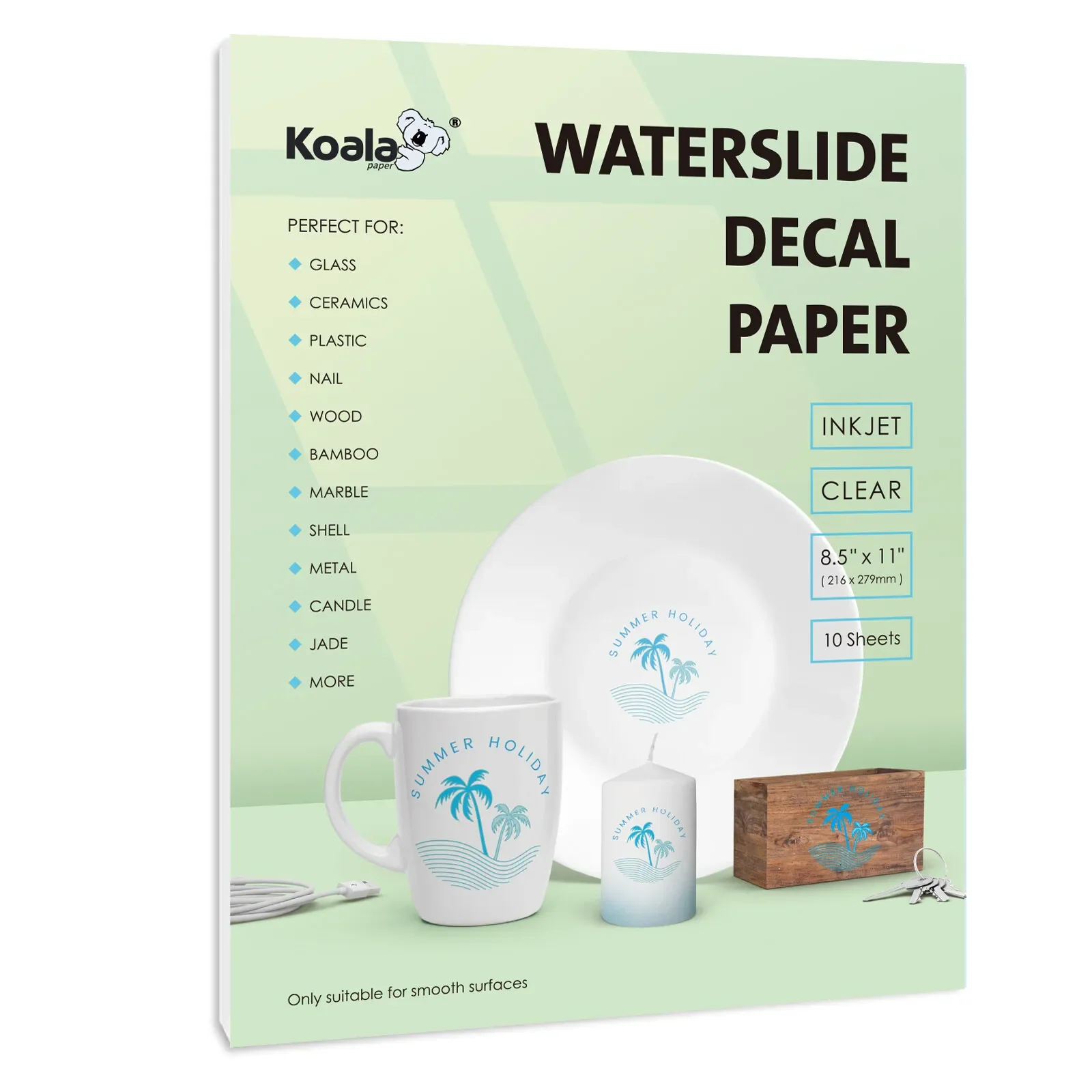 Waterslide Decal Paper for Inkjet Printer