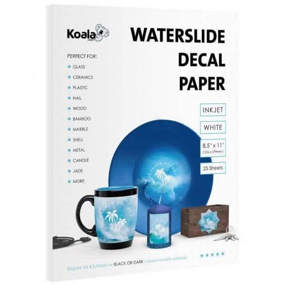 White Waterslide Decals