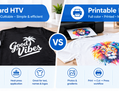 Standard vs Printable HTV Comparison