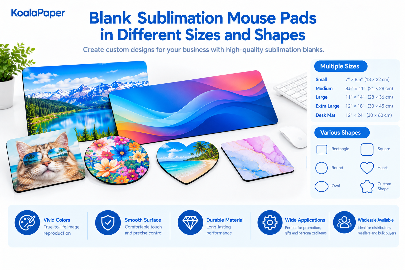 Custom Sublimation Mouse Pad Collection